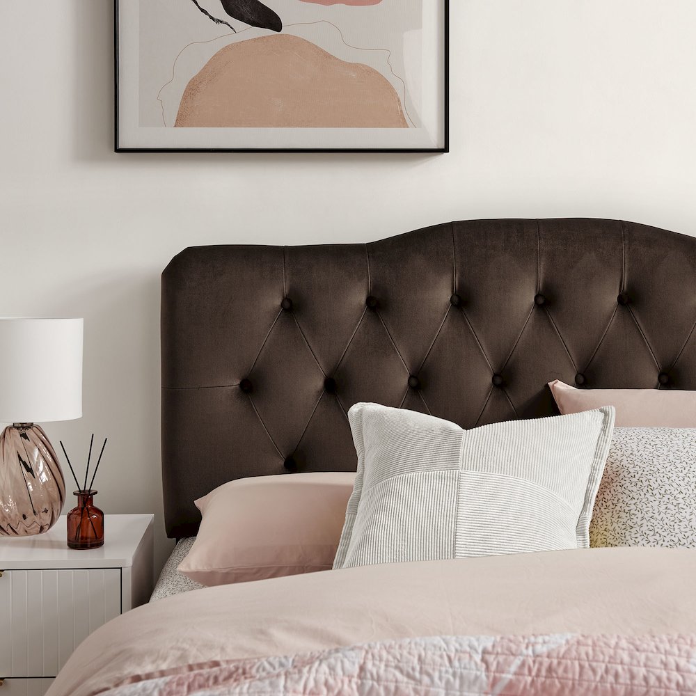 Annabel Stain-Resistant Performance Velvet Full Headboard