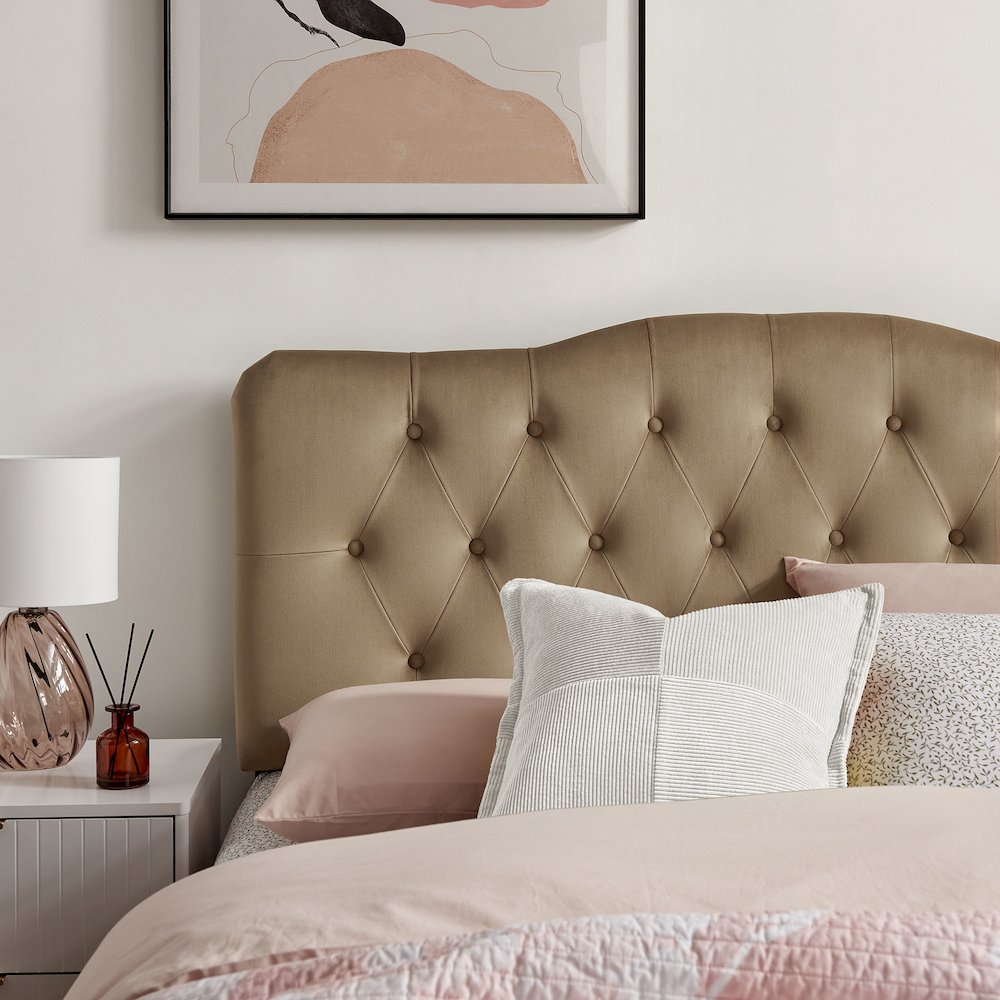 Annabel Stain-Resistant Performance Velvet Full Headboard