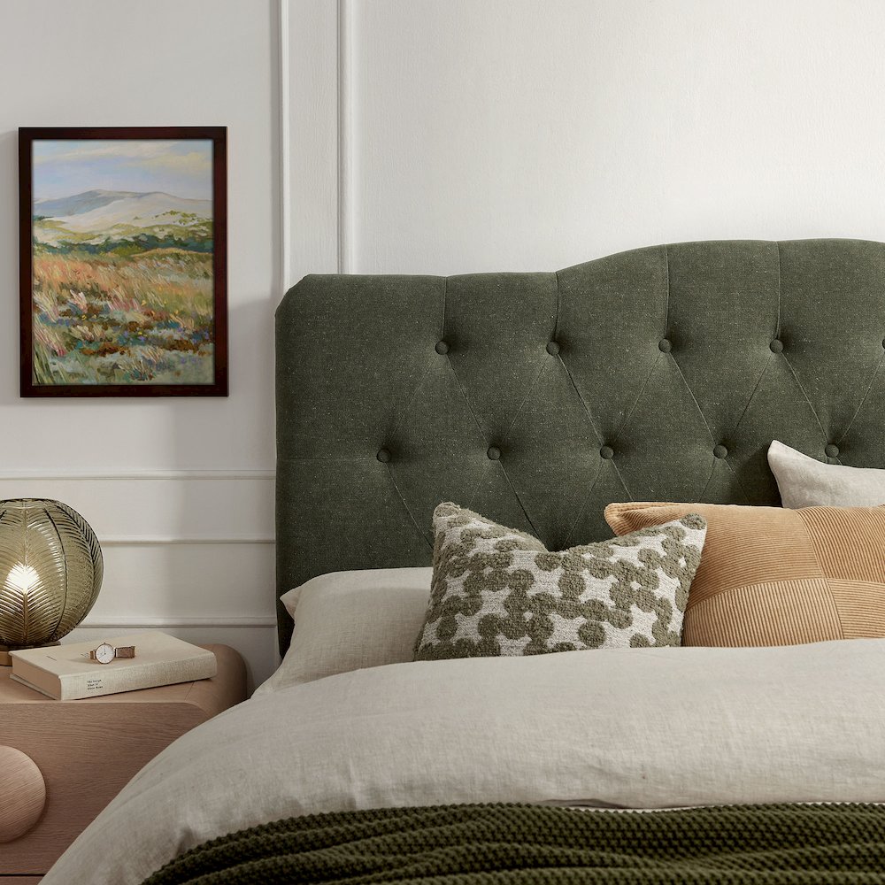 Annabel Premium Linen Blend Full Headboard