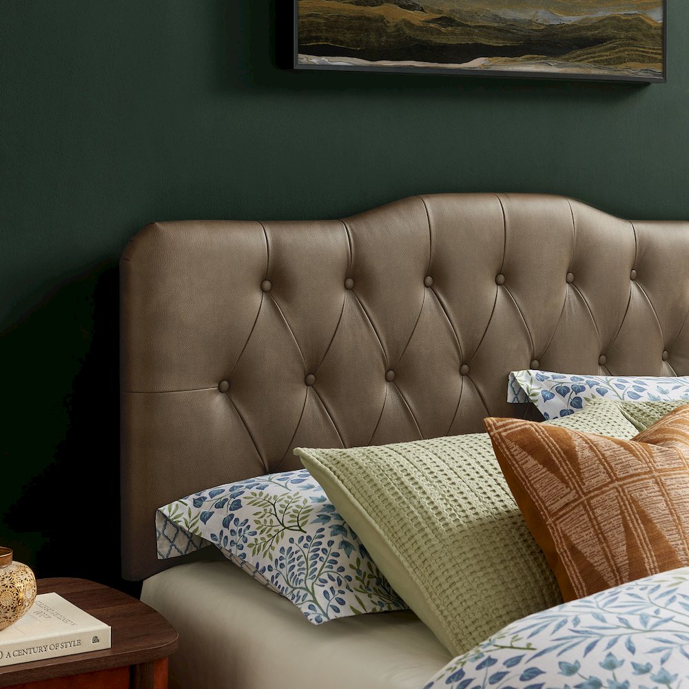 Annabel Vegan Leather Full Headboard