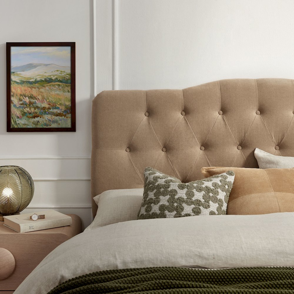 Annabel Premium Linen Blend King Headboard