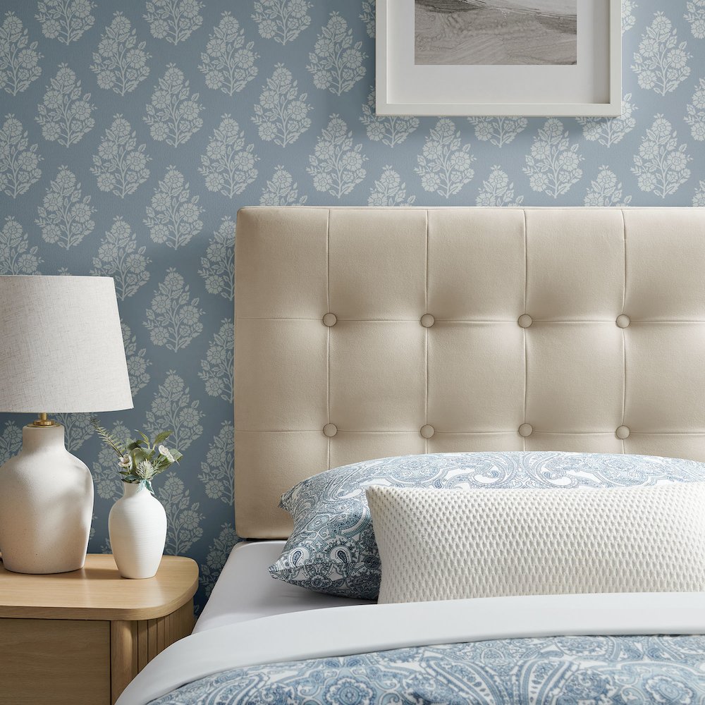 Emily Stain-Resistant Performance Velvet Twin Size Headboard