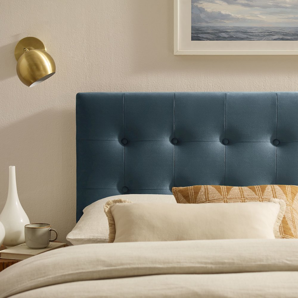 Emily Stain-Resistant Performance Velvet Full Size Headboard