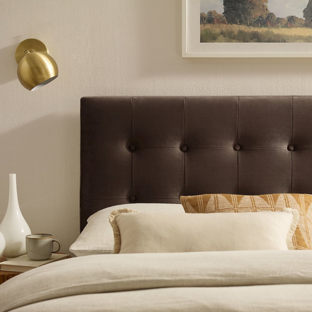 Emily Stain-Resistant Performance Velvet Full Size Headboard