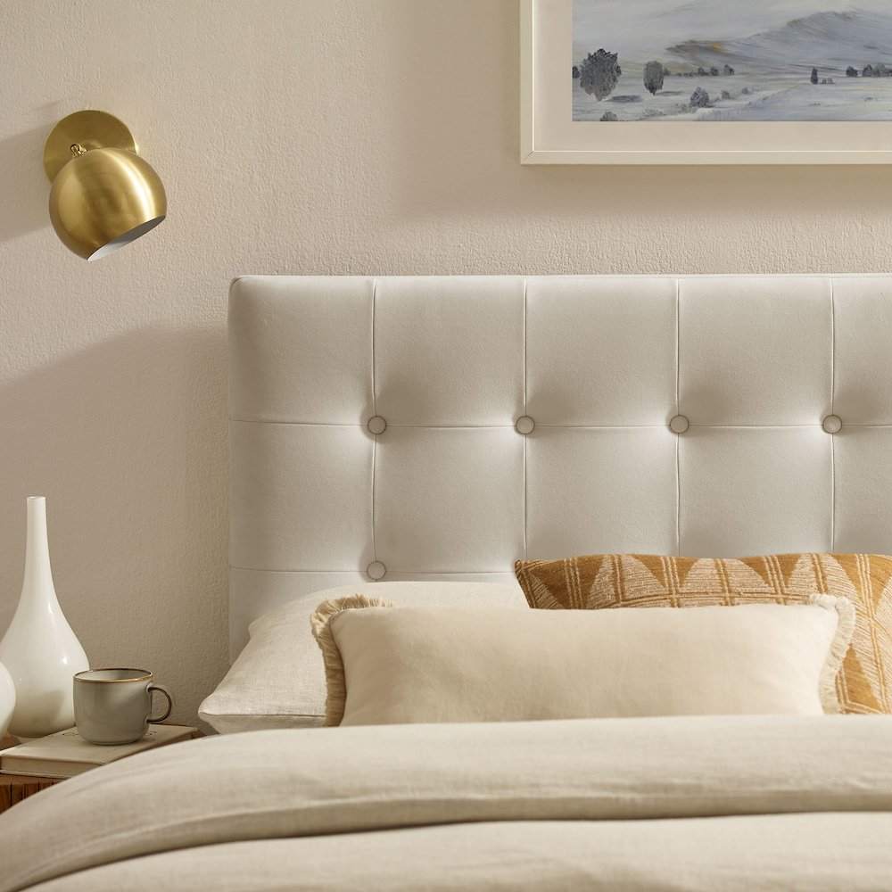 Emily Stain-Resistant Performance Velvet Queen Size Headboard