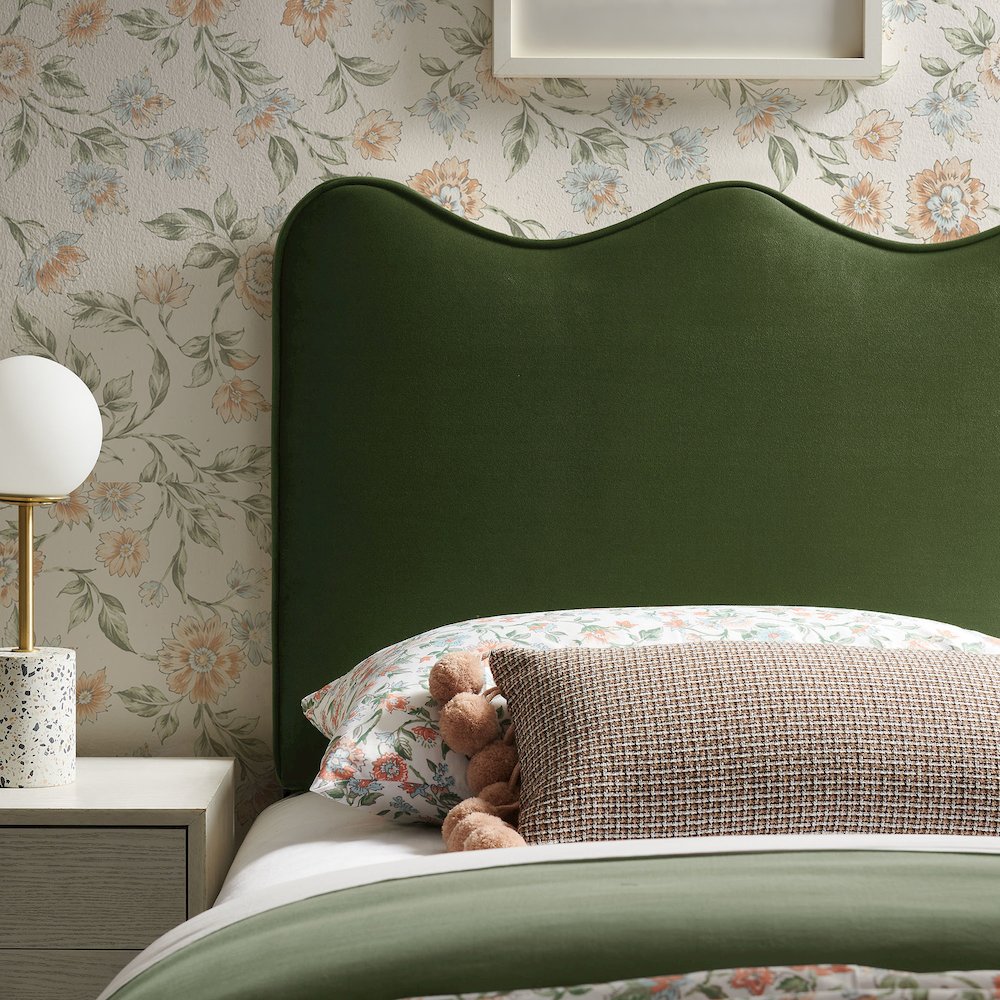 Athena Stain-Resistant Performance Velvet Twin Size Headboard