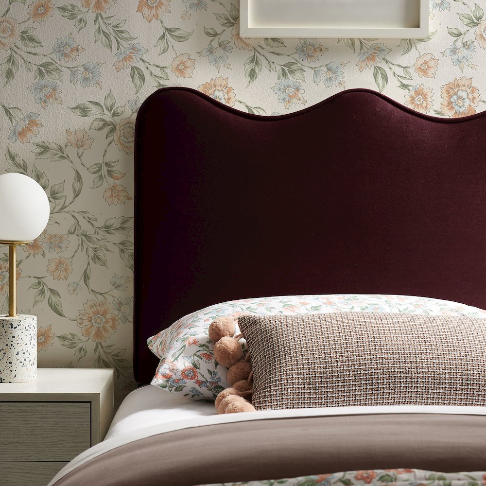Athena Stain-Resistant Performance Velvet Twin Size Headboard