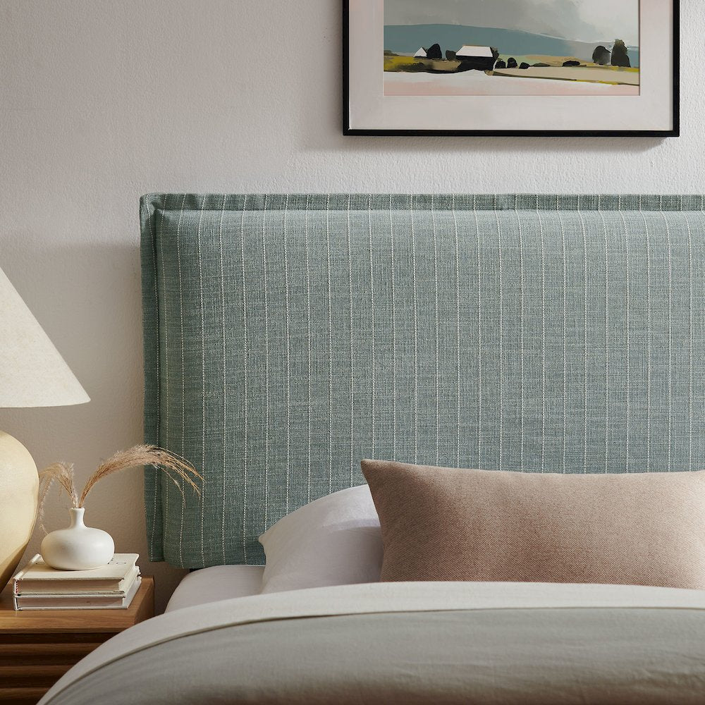 Camille Striped Linen Blend Twin Size Headboard