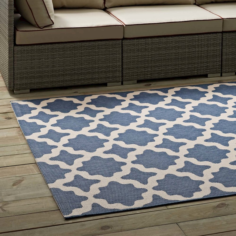 Cerelia Moroccan Trellis Indoor and Outdoor 5x8 Area Rug