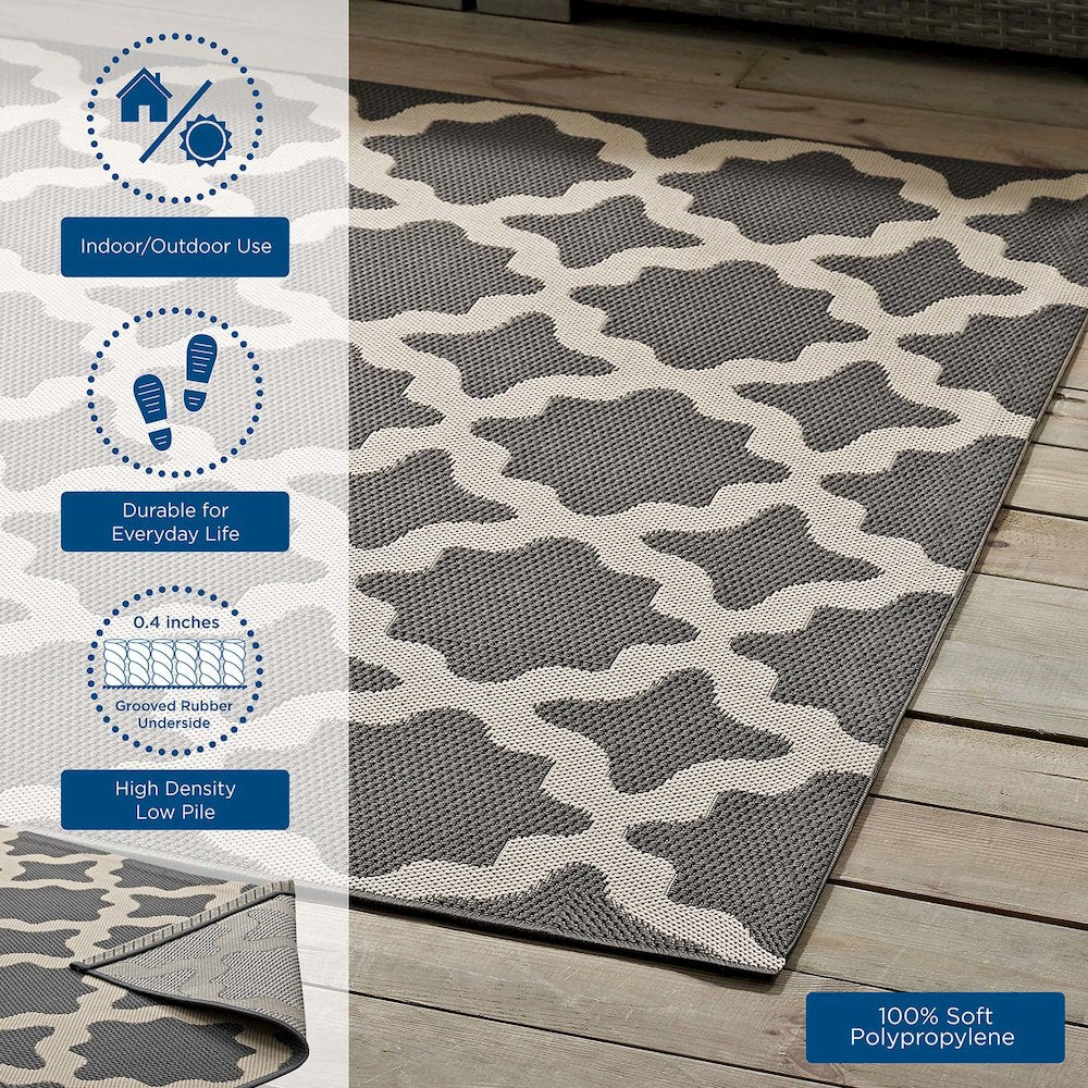 Cerelia Moroccan Trellis Indoor and Outdoor 9x12 Area Rug