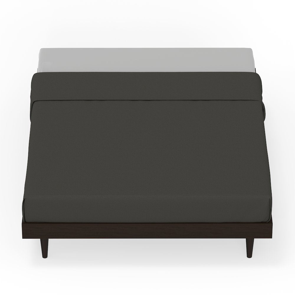 Sachse Queen Solid Wood Platform Bed Frame Walnut
