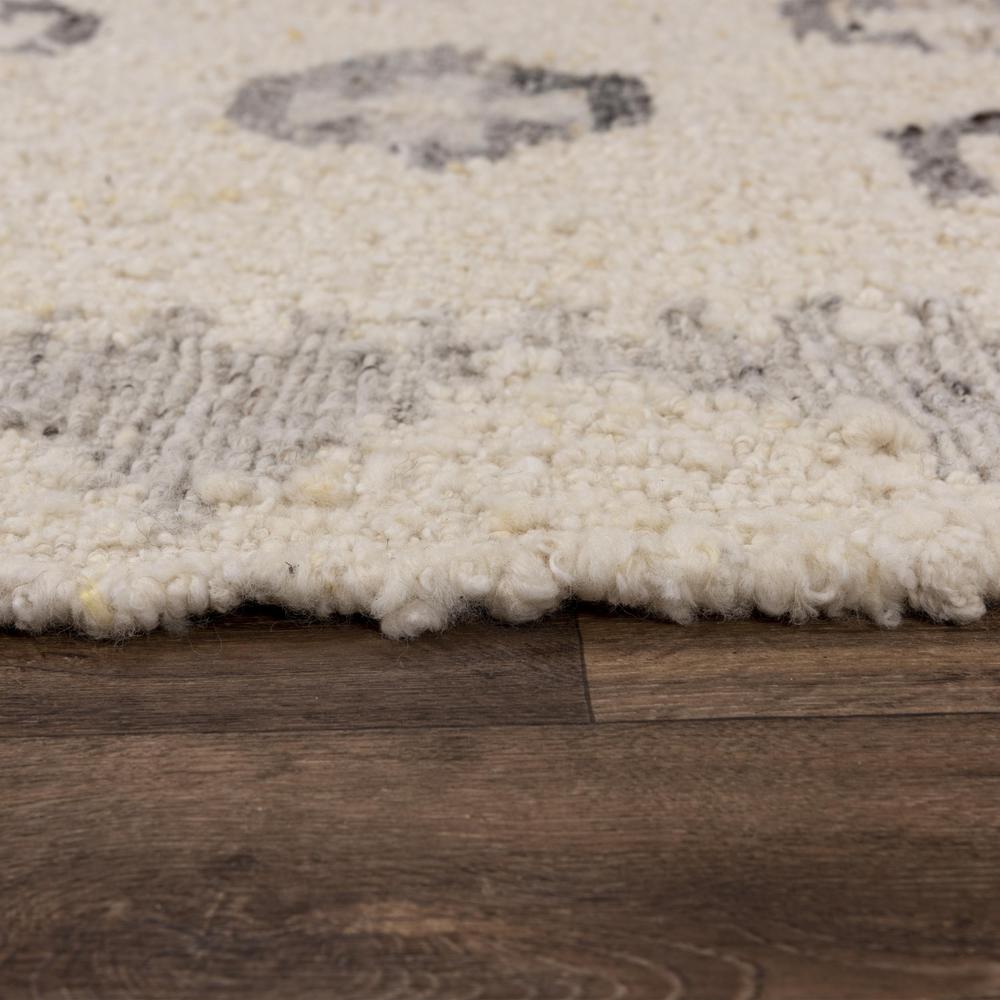 Hand Woven Flat Weave Pile Hand Spun Wool/ Cotton Rug, 9' x 12'