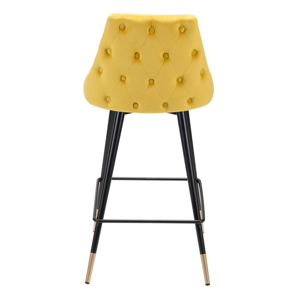 Piccolo Counter Chair, Yellow Velvet, Belen Kox