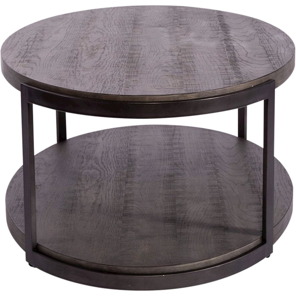 Modern View Oval Cocktail Table in Gauntlet Gray