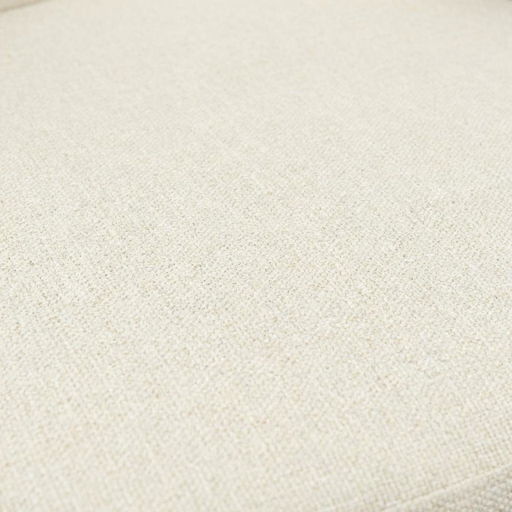 Walnut and Cream Fabric Dining Chair with Mid-Century Modern Style