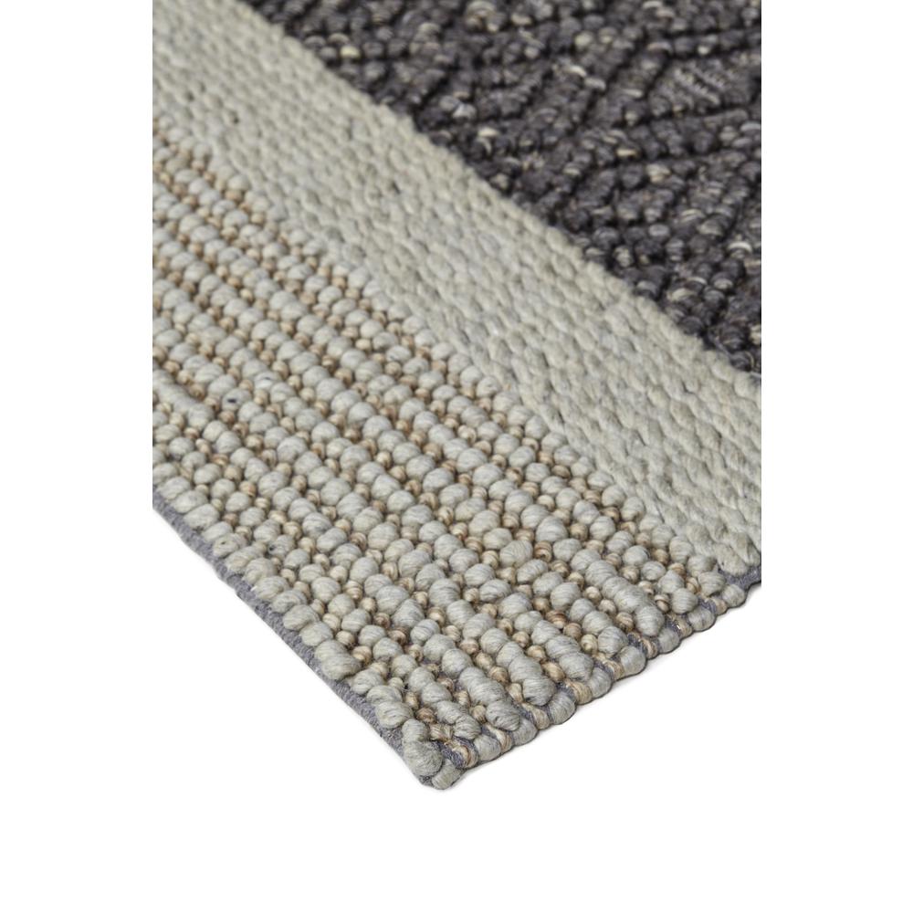 Berkeley Modern Eco-Friendly Bouclé Rug, Chracoal Gray/Tan, 5ft x 8ft Area Rug, 6790811FSNDMLTE10