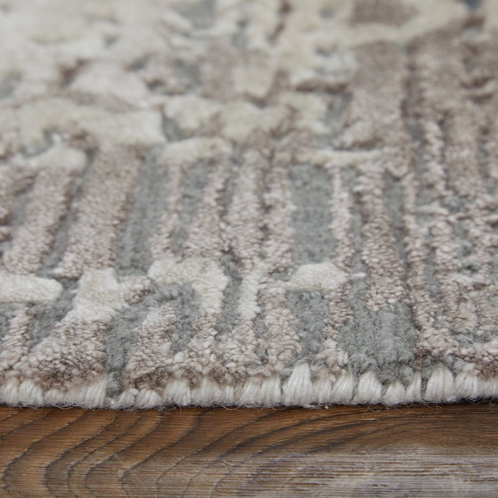 Zarah Modern Abstract, Brown/Tan/Black, 3'-6" x 5'-6" Accent Rug