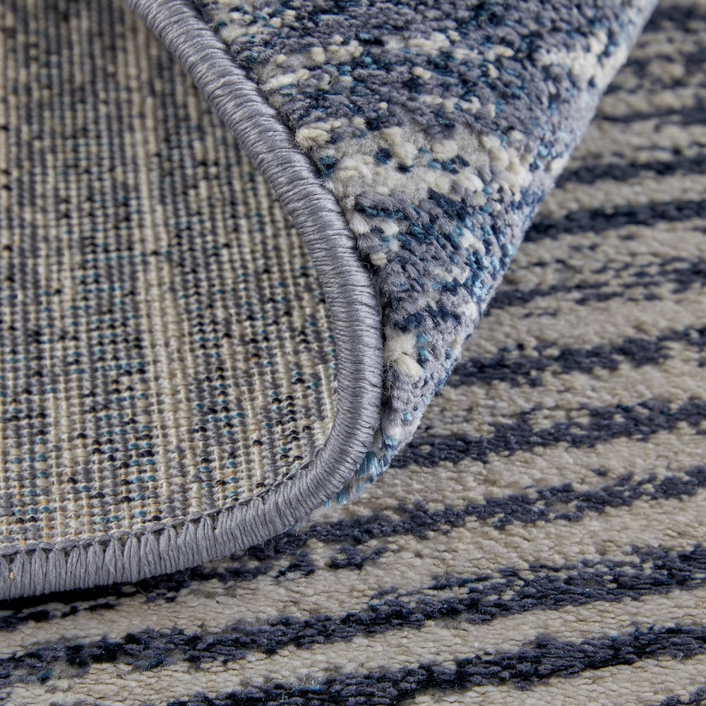 Indio Modern Gradient & Ombre, Blue/Gray/Ivory, 2'-10" x 7'-10" Runner