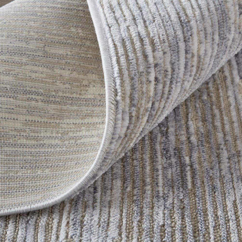 Laina Transitional Distressed, Taupe/Silver/Tan, 3' x 5' Accent Rug