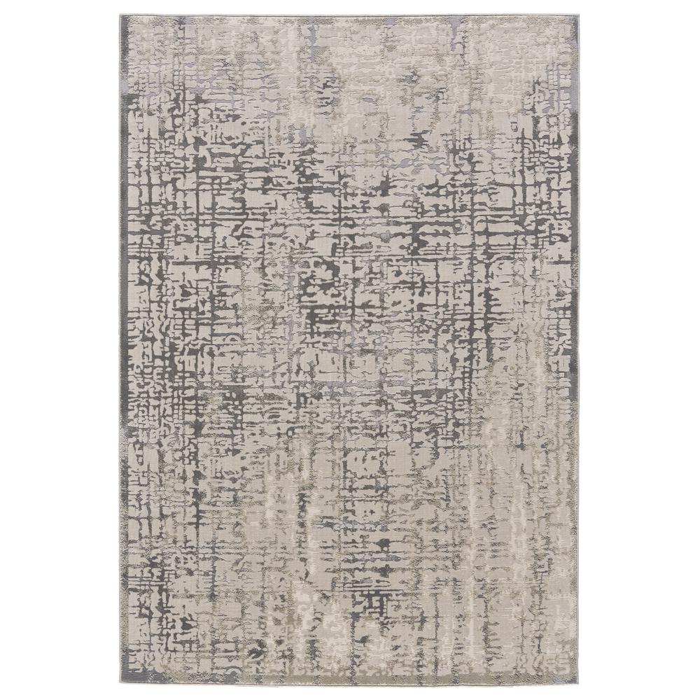 Prasad Contmporary Watercolor Rug, Steel/Silver Gray, 8ft x 11ft Area Rug, 6703683FGRY000G99