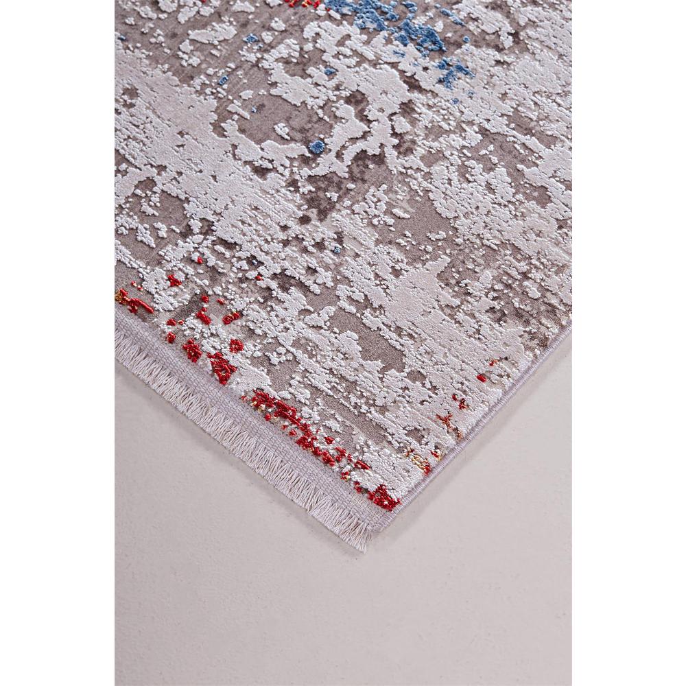 Cadiz Gradient Luster Rug, Gray/Deep Red/Blue, 4ft-10in x 7ft-10in Area Rug, 8663902FMLT000E30