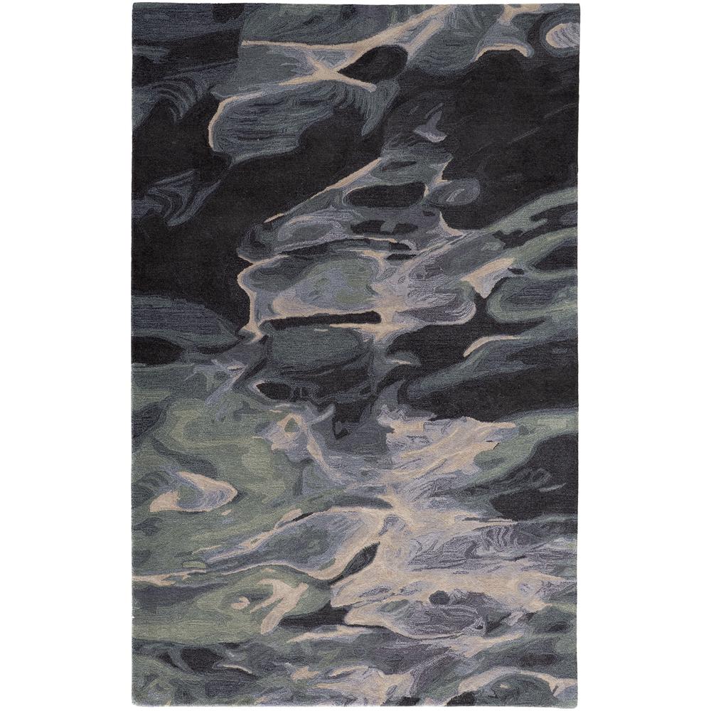 Amira Contemporary WatercolorAccent Rug, Iceberg Green/Mist Blue, 2ft x 3ft, AMI8635FGRNBLUP00