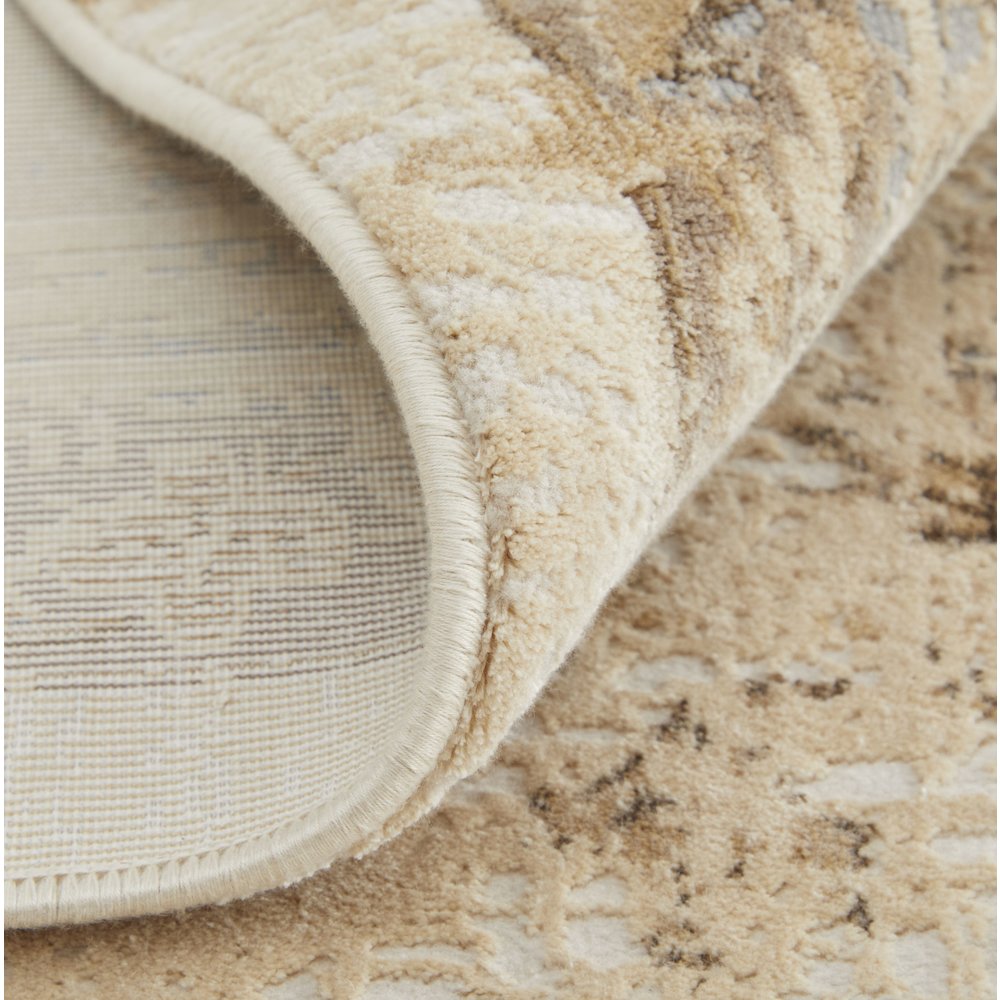 Celene Traditional Bordered, Tan/Brown/Gray, 9' x 12' Area Rug