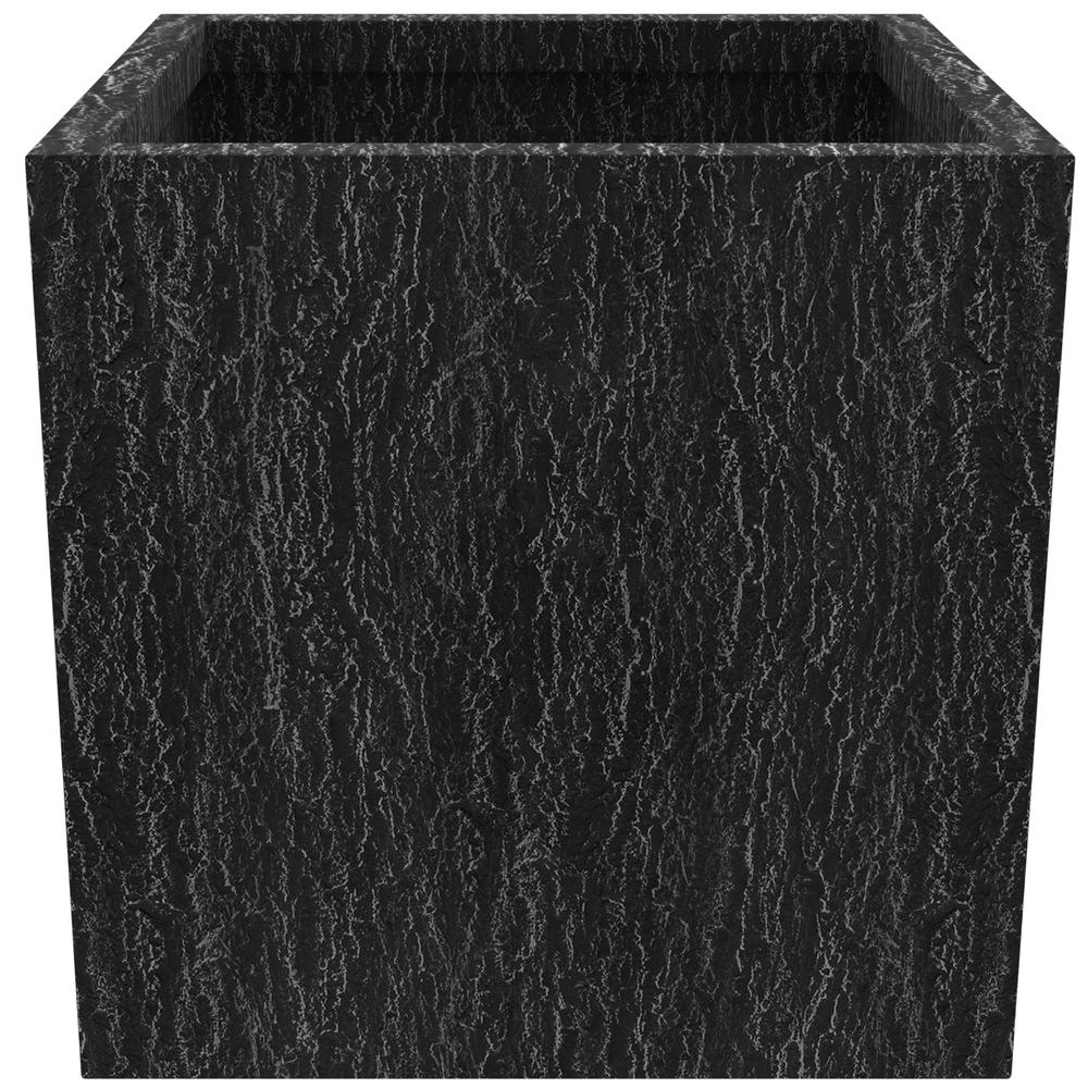 Verdura Series Poly Stone Planter set in Black
