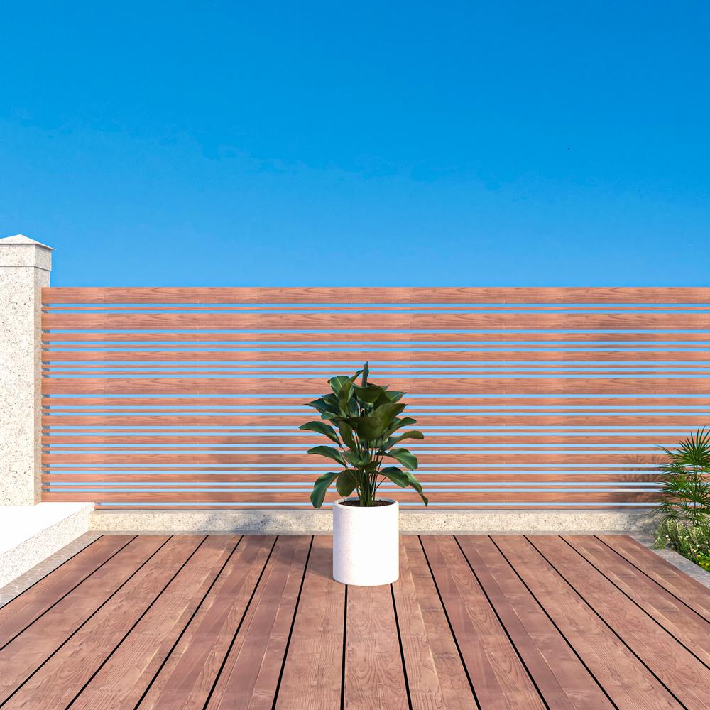 Tundra Series Poly Stone cylindrical Shape Planter in White 12" Dia, 14.2" High