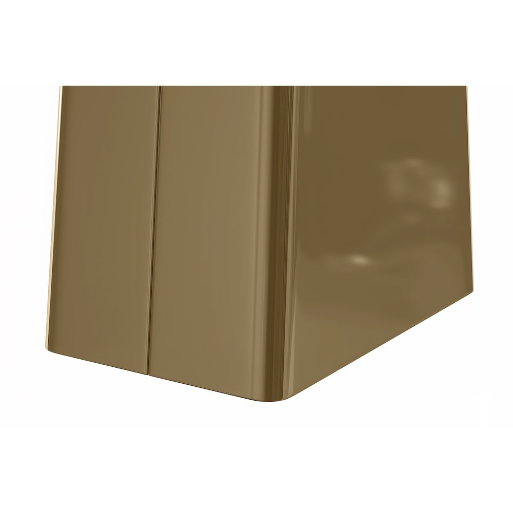Quinix Series Dining Table, Gold Base With 55" Black/Gold Sintered Stone Top