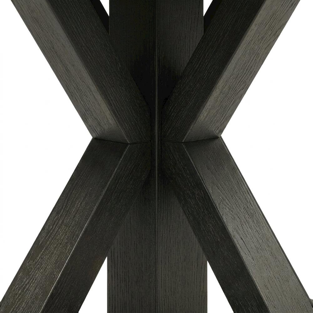 Vegan Leather Dining Table and Chairs with Reversible Game Top, Black
