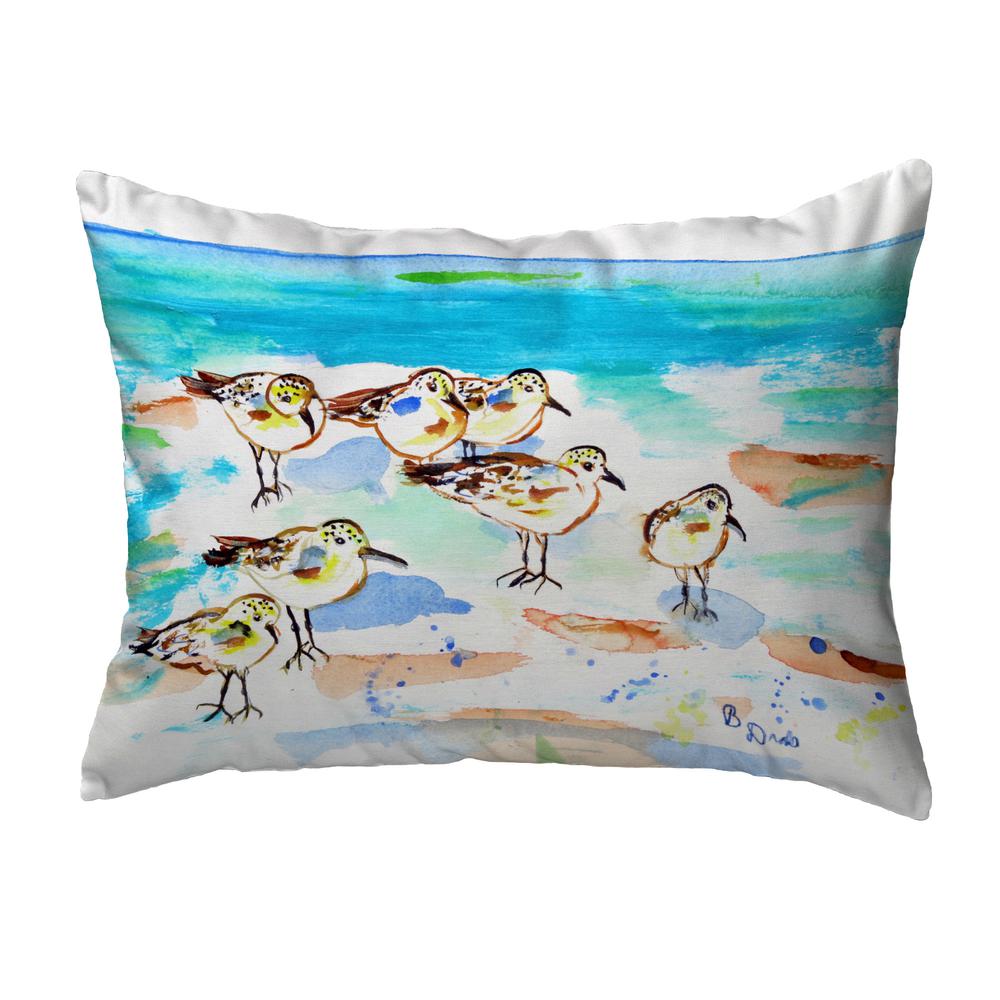 Seven Sanderlings Noncorded Indoor/Outdoor Pillow 11x14