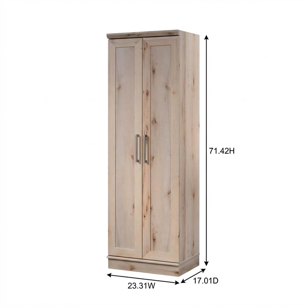 Brown Storage Cabinet With Sleek Rectangle Shape For Organization