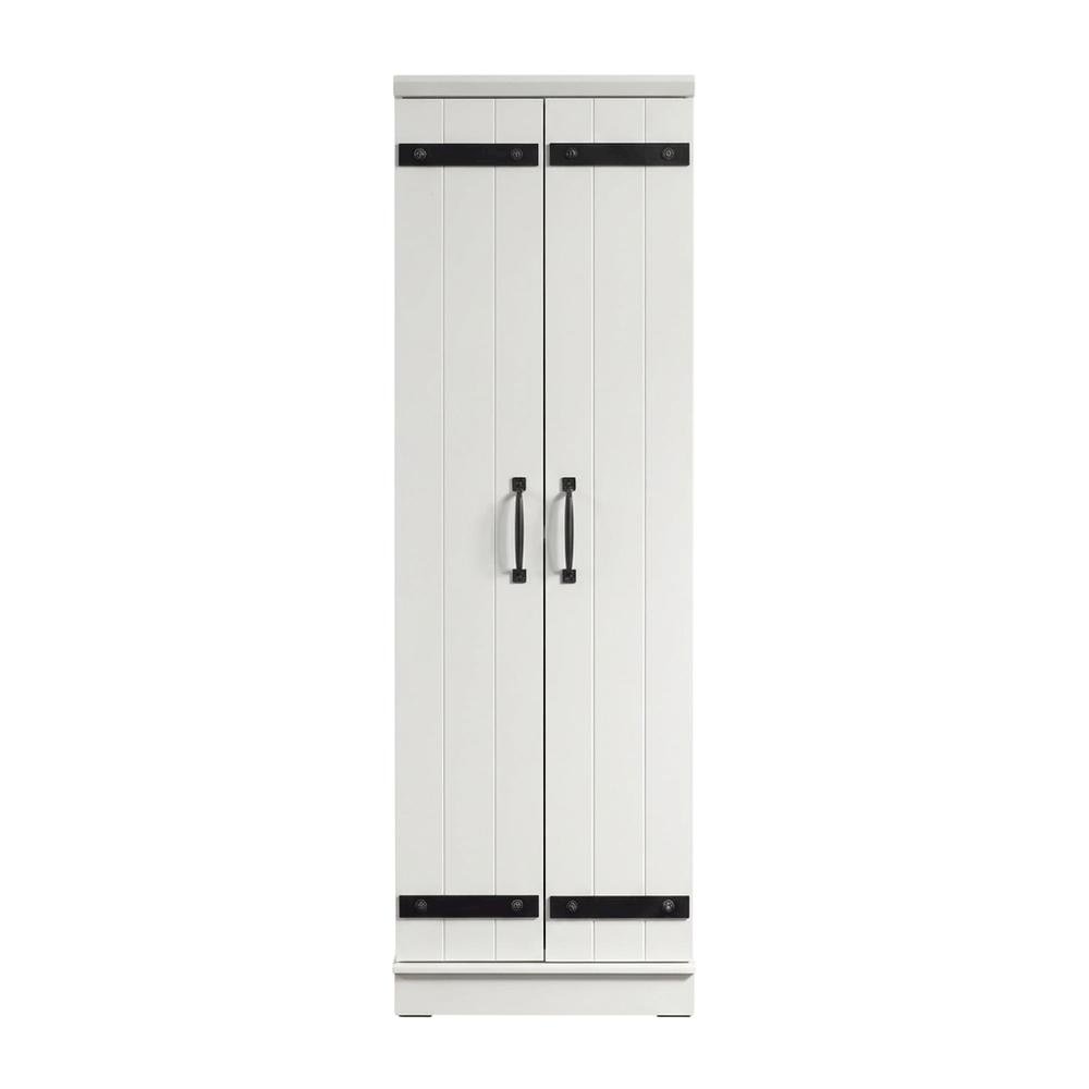 White Storage Cabinet With Soft Finish For Versatile Organization