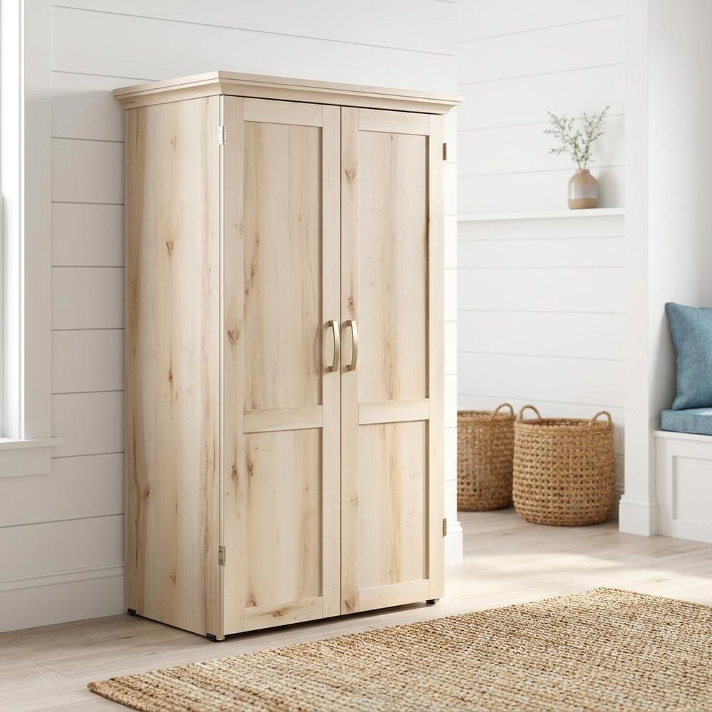 Craft & Hobby Storage Unit with Pacific Maple Finish for Versatile Organization