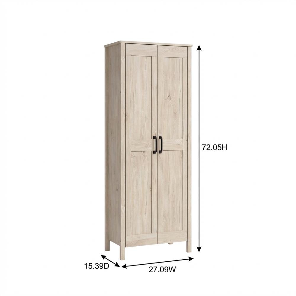 Brown Transitional Storage Cabinet With Spacious Interior And Durable Finish
