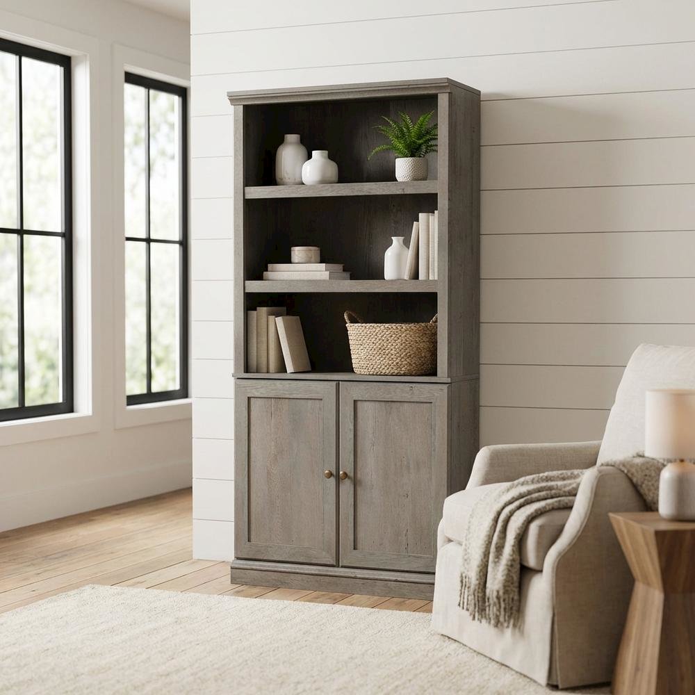 Bookcase with Mystic Oak Finish for Stylish Storage and Organization