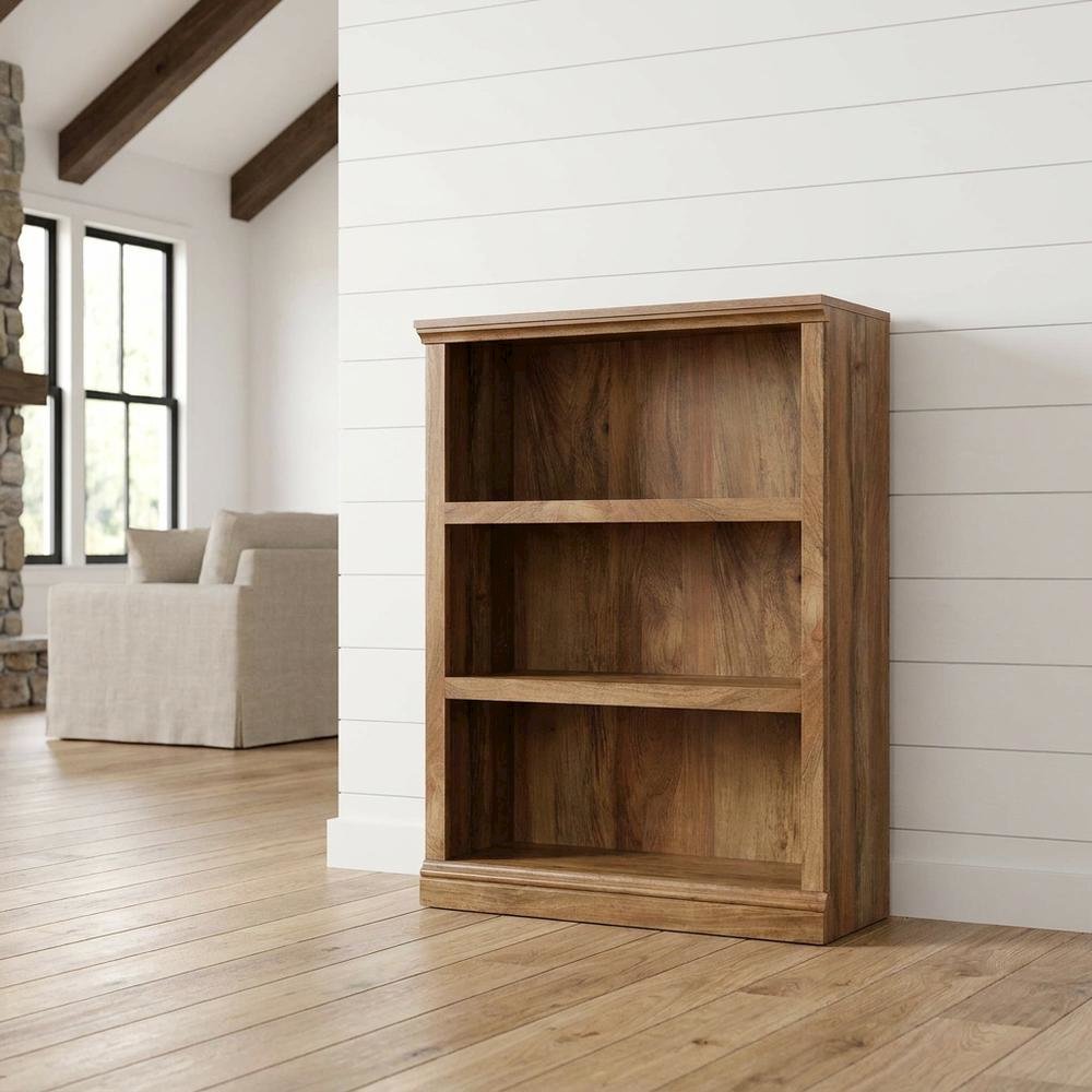 Sturdy Sindoori Mango Finish Storage Bookcase for Organized Living