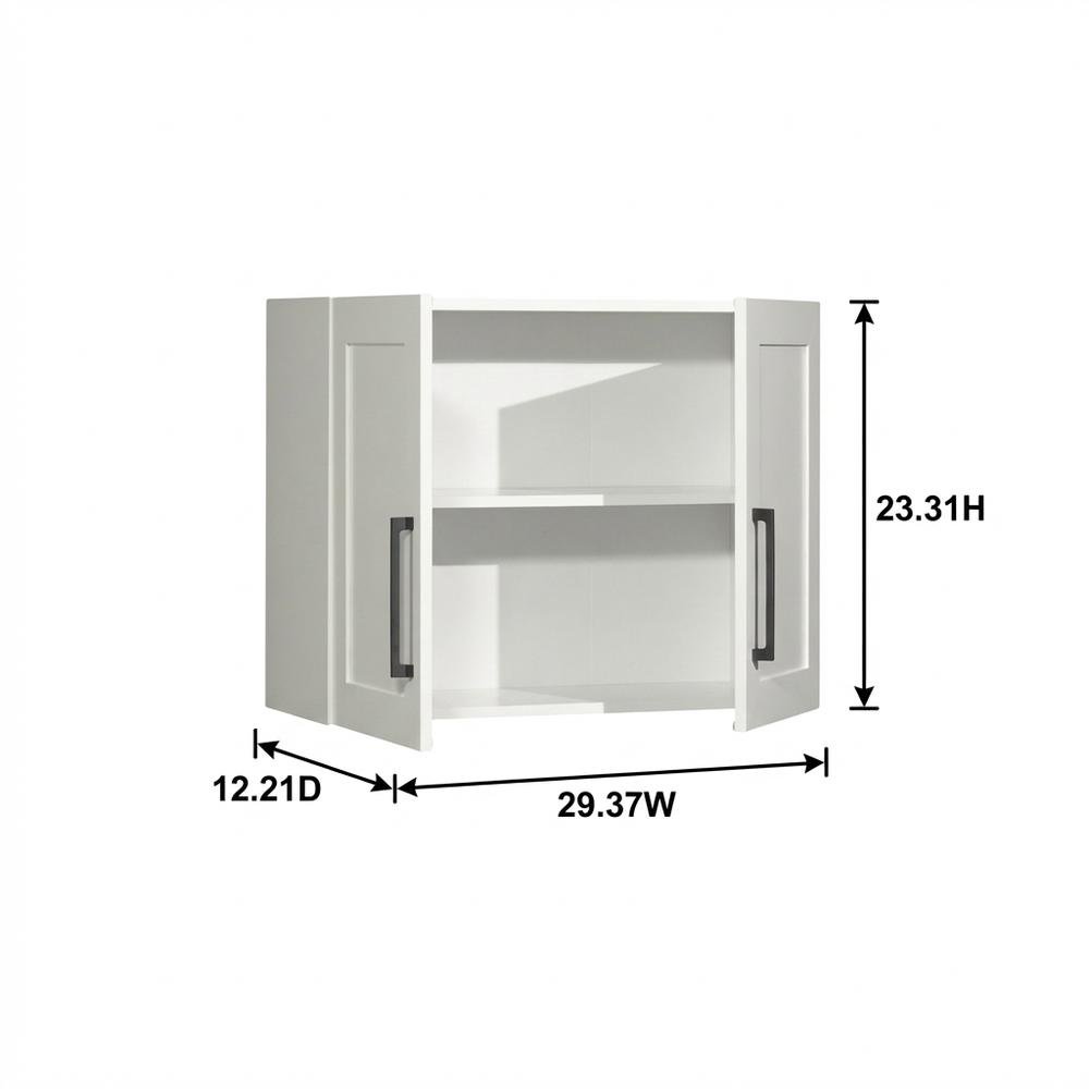 White Storage Cabinet With Soft Finish And Coastal Chic Style