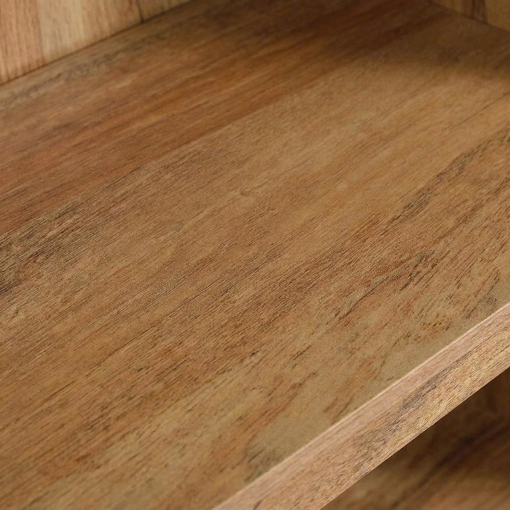 Wooden Storage Bookcase in Sindoori Mango Finish with Shelves