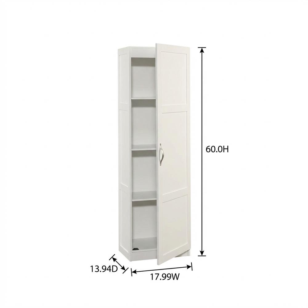 Gray Finish Storage Cabinet - Spacious Rectangular Design, Durable Construction