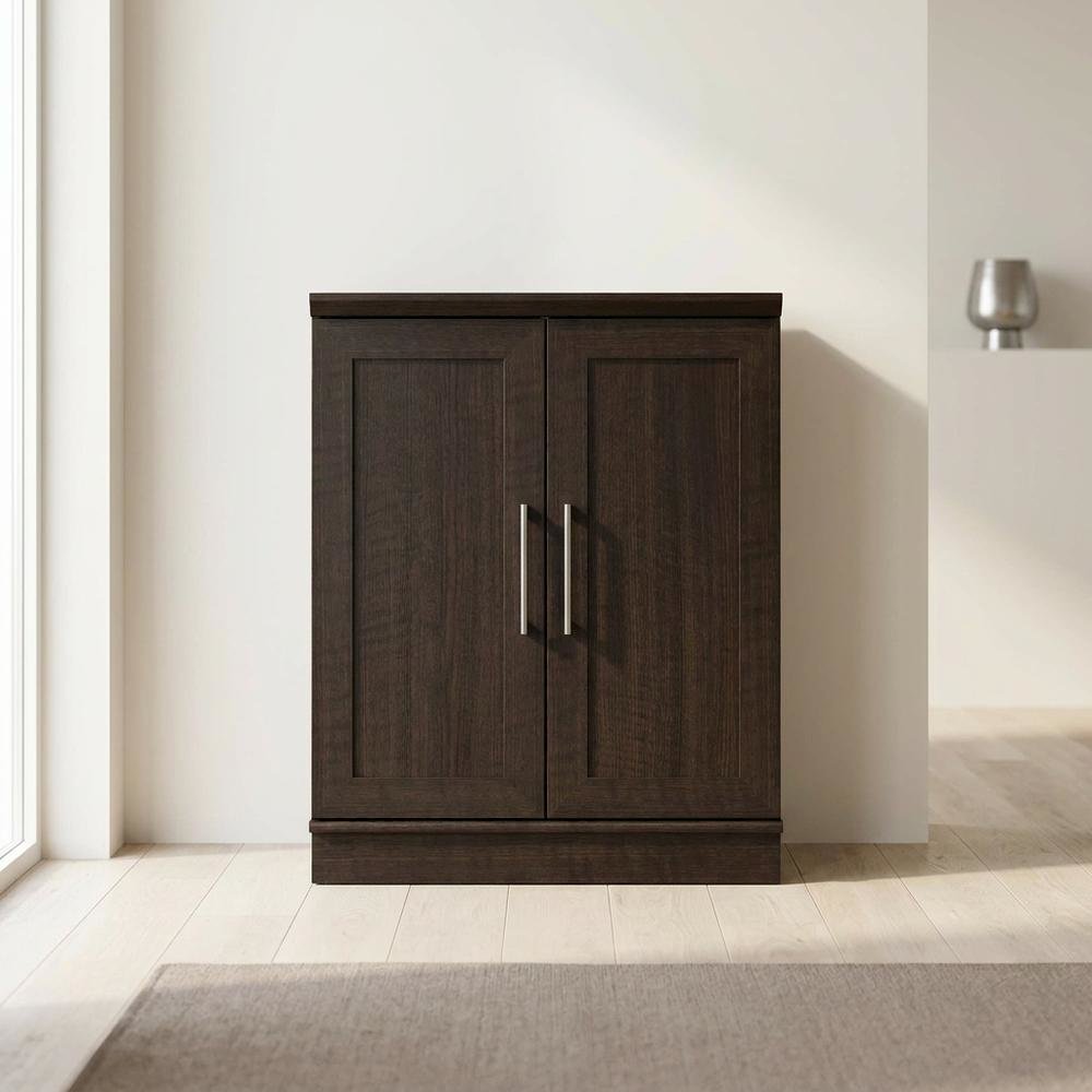 Plus Storage Cabinet in Dakota Oak Finish for versatile home organization