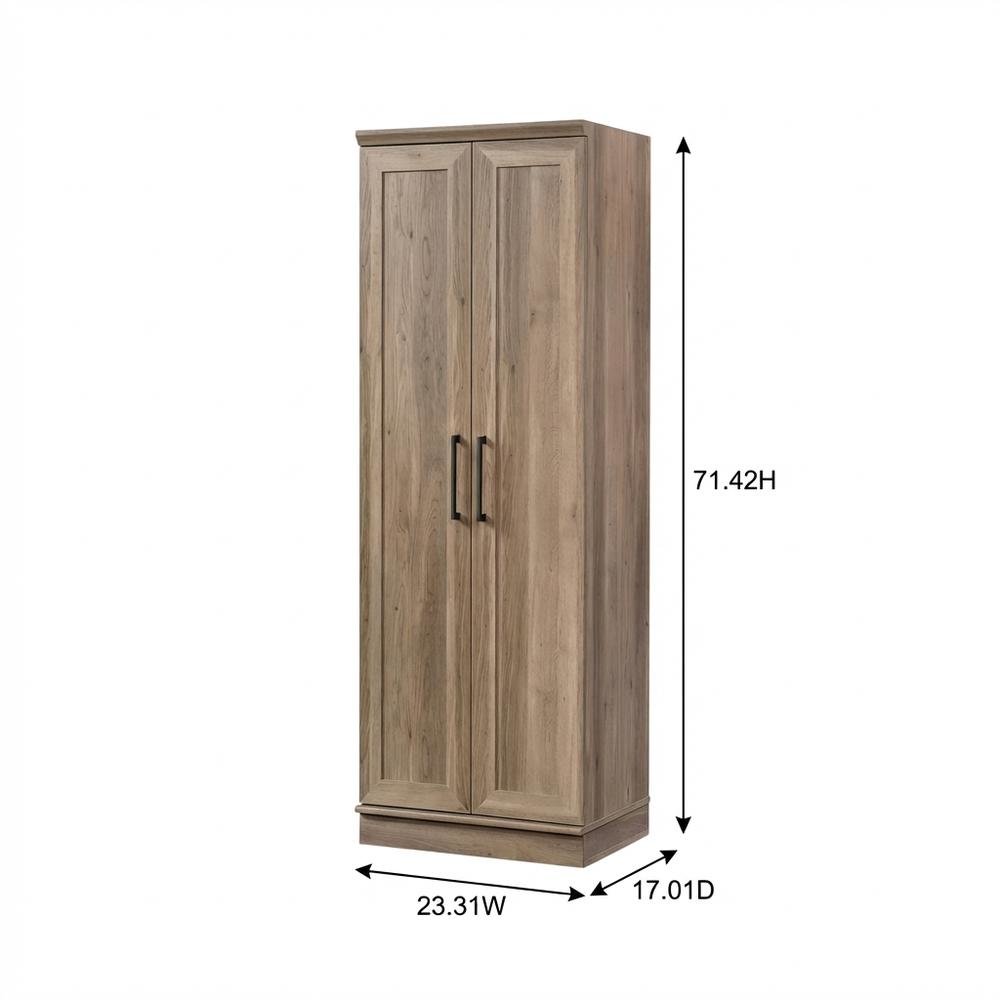 Salt Oak Storage Cabinet With Rectangle Shape And Spacious Design