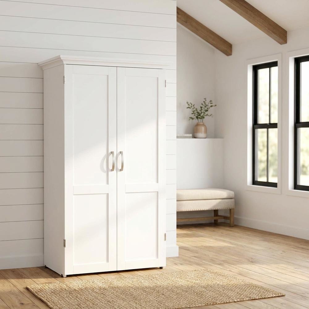 White craft and hobby storage unit with versatile organization features