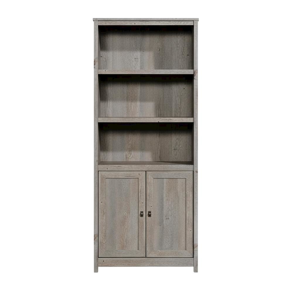 Mystic Oak Finish Bookcase with Rectangle Shape and Coastal Cottage Style