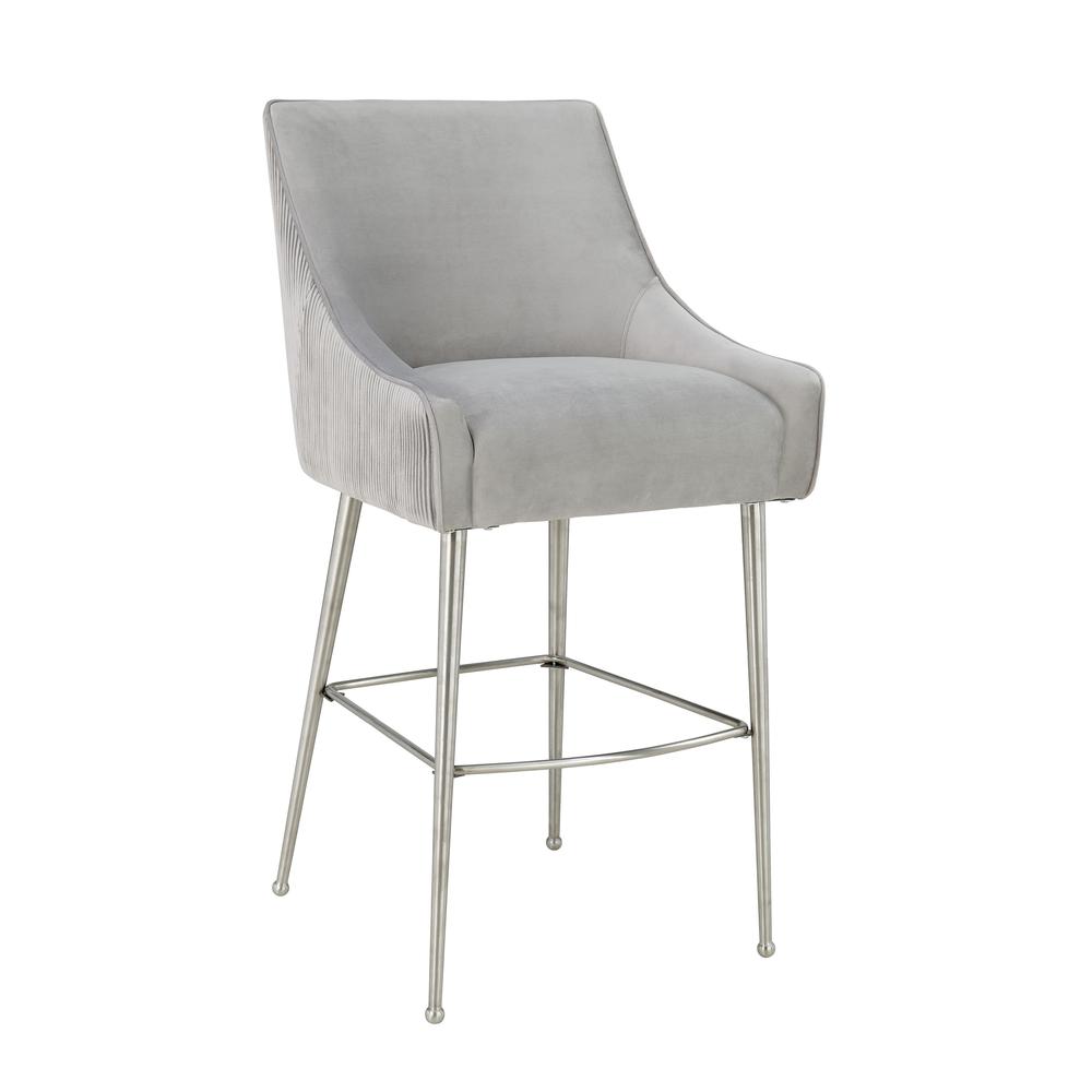 Luxe Grey Counter Stool, Belen Kox