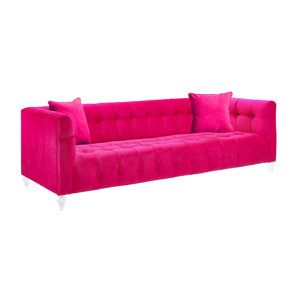 Luxe Pink Velvet Sofa, Belen Kox