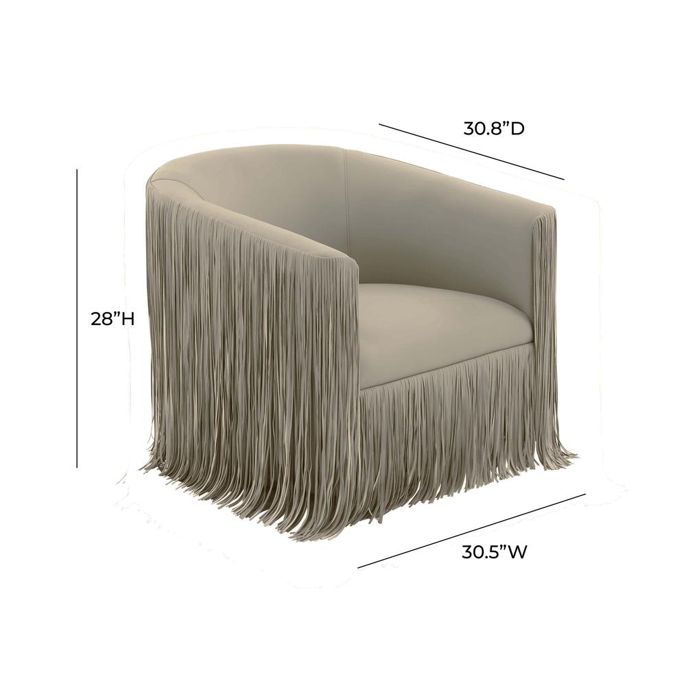 Luxe Swivel Shag Accent Chair, Belen Kox