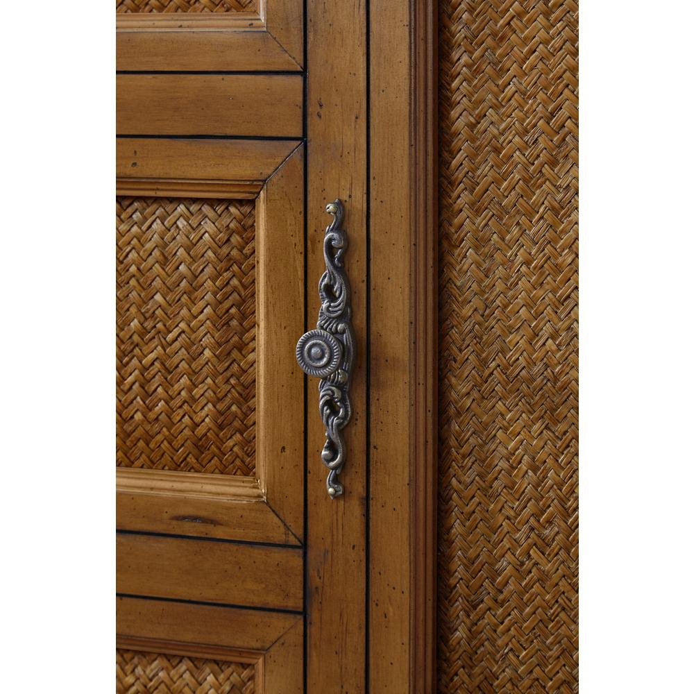 Queen Cabinet Bed Cherry Wood with Free Standing Design and Usable Top Surface