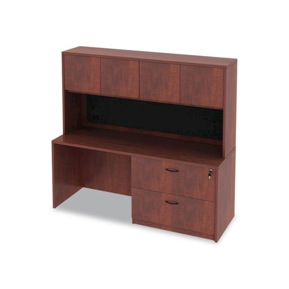 Alera Valencia Series Lateral File, 2 Legal/Letter-Size File Drawers, Medium Cherry, 34" x 22.75" x 29.5"